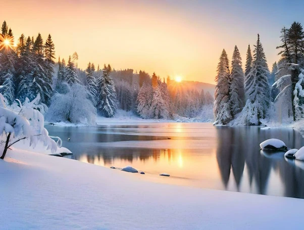 beautiful snow landscape