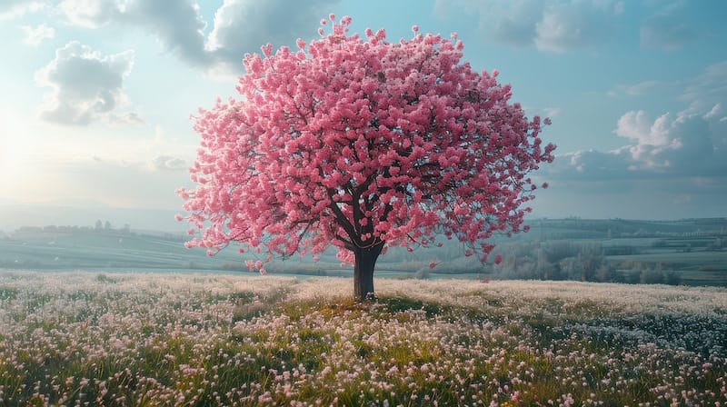 pink flowering tree