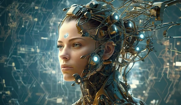 transhumanist hybrid person