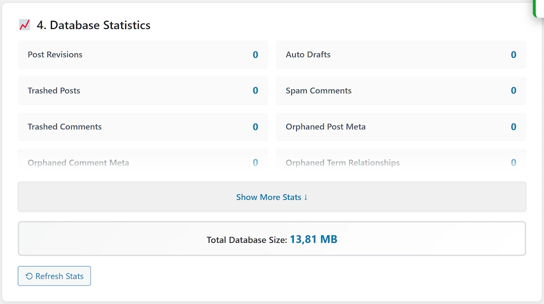 wp optimal state - dashboard screen 3