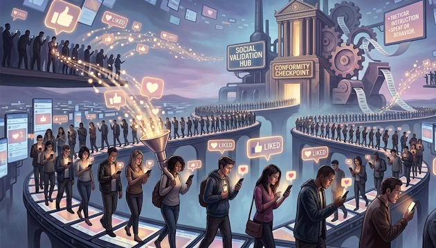 Compulsive social conformity and social validation